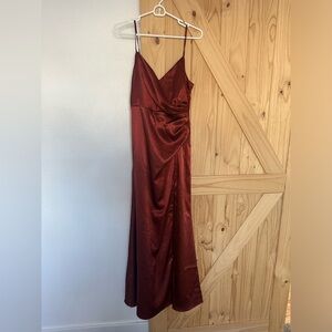 Birdy Grey Catherine Shiny Satin Dresss